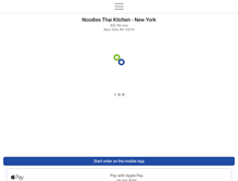 Tablet Screenshot of noodiesthaikitchennyc.com